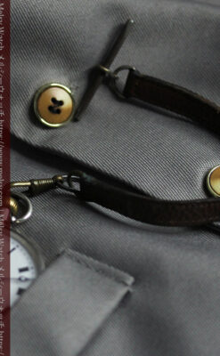 渋いローマ数字 ロレックスの銀無垢アンティーク懐中時計 【1920年頃】-P2351-13