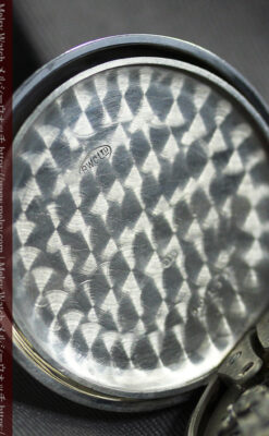 渋いローマ数字 ロレックスの銀無垢アンティーク懐中時計 【1920年頃】-P2351-19