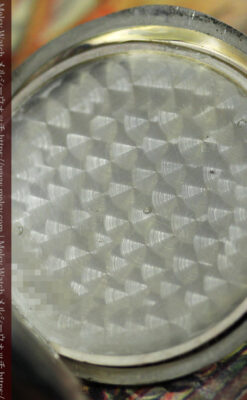 ゼニスの美しい黒金装飾の銀無垢アンティーク懐中時計 【1919年頃】-P2353-22