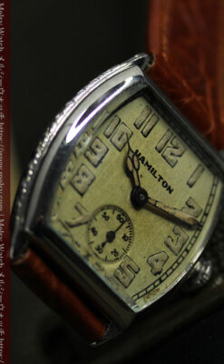 ハミルトンの経年・寂び具合が魅力のアンティーク腕時計 【1928年頃】-W1608-13
