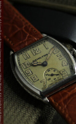 ハミルトンの経年・寂び具合が魅力のアンティーク腕時計 【1928年頃】-W1608-6