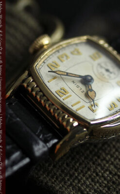 エルジン 経年の味と雰囲気が立つアンティーク腕時計 【1930年頃】-10