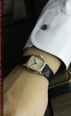 エルジン 経年の味と雰囲気が立つアンティーク腕時計 【1930年頃】-14