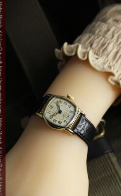 エルジン 経年の味と雰囲気が立つアンティーク腕時計 【1930年頃】-16