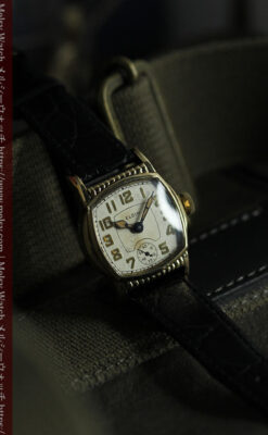 エルジン 経年の味と雰囲気が立つアンティーク腕時計 【1930年頃】-5