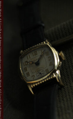 エルジン 経年の味と雰囲気が立つアンティーク腕時計 【1930年頃】-6