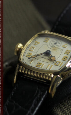 エルジン 経年の味と雰囲気が立つアンティーク腕時計 【1930年頃】-8