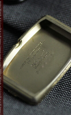 緩やかな曲線が上品な細長いケースのロンジンのアンティーク腕時計【1946年頃】-W1616-19