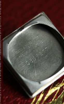 グリュエン アンティーク腕時計 金銀混色に3点ダイヤ&黒文字盤 【1945年頃】-W1617-13