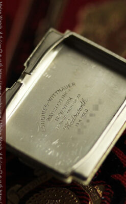 ダイヤ文字盤 ロンジンの金無垢アンティーク腕時計 【1947年頃】-W1618-16