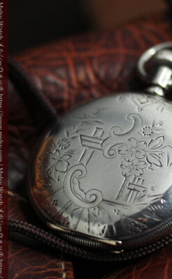 エルジンの蓋付きハンターケース・銀無垢アンティーク懐中時計【1900年頃】-P2355-11