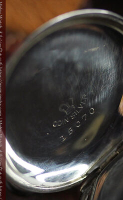 エルジンの蓋付きハンターケース・銀無垢アンティーク懐中時計【1900年頃】-P2355-14