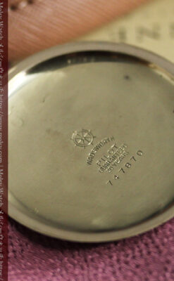 淡い黄色と金の美しい装飾 エルジンのアンティーク懐中時計【1900年頃】-P2356-15