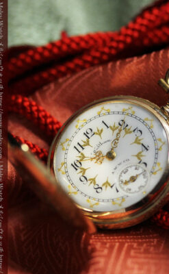 装飾美のウォルサム 14金無垢アンティーク懐中時計 【1900年頃】ダイヤモンド-P2357-15