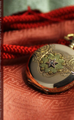 装飾美のウォルサム 14金無垢アンティーク懐中時計 【1900年頃】ダイヤモンド-P2357-17