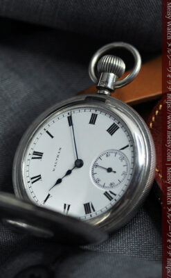 ウォルサムの小窓付き銀無垢アンティーク懐中時計【1905年頃】デミハンター-P2358-7