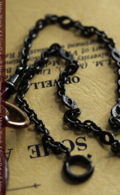 天使の装飾 渋さと深みあるロンジンのアンティーク懐中時計【1892年製】チェーン付き-P2359-17