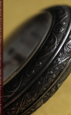 天使の装飾 渋さと深みあるロンジンのアンティーク懐中時計【1892年製】チェーン付き-P2359-19