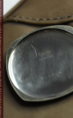 ウォルサムの丸みを帯びた四角形のアンティーク懐中時計【1926年頃】-P2365-16