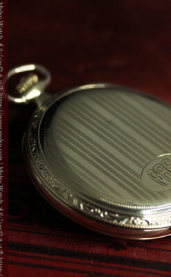 ハミルトンの綺麗な金色の文字盤を持つアンティーク懐中時計【1924年頃】-P2367-10