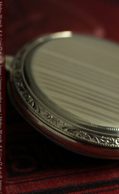 ハミルトンの綺麗な金色の文字盤を持つアンティーク懐中時計【1924年頃】-P2367-11