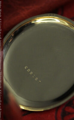 ハミルトンの綺麗な金色の文字盤を持つアンティーク懐中時計【1924年頃】-P2367-14