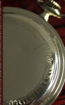 ハミルトンの綺麗な金色の文字盤を持つアンティーク懐中時計【1924年頃】-P2367-16