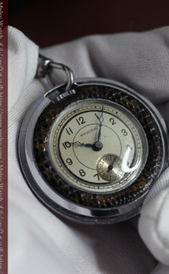 エニカのレトロでカジュアルな鎖付きアンティーク懐中時計【1930年頃】-P2368-14