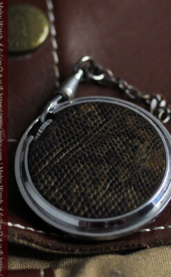 エニカのレトロでカジュアルな鎖付きアンティーク懐中時計【1930年頃】-P2368-6