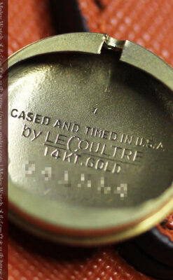 ジャガールクルト 華のある女性用金無垢アンティーク腕時計 【1950年頃】-W1622-18