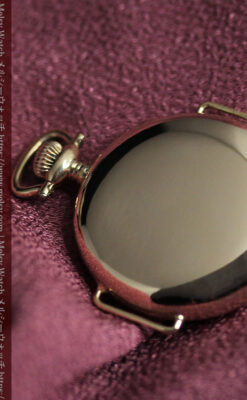 懐中時計の姿を残した優雅なウォルサムのアンティーク腕時計 【1910年頃】-W1623-17