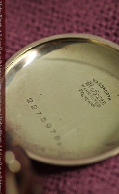 懐中時計の姿を残した優雅なウォルサムのアンティーク腕時計 【1910年頃】-W1623-19