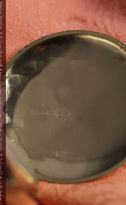 美しい女性の横顔 ウォルサムのアンティーク懐中時計 【1906年頃】ブローチ付き-P2371-20