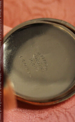 美しい女性の横顔 ウォルサムのアンティーク懐中時計 【1906年頃】ブローチ付き-P2371-23