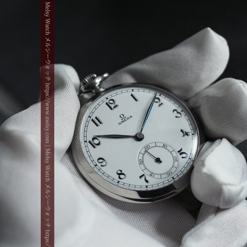 「懐かしい」響きが似合う昭和初期のオメガのアンティーク懐中時計 【1937年製】-P2373-1