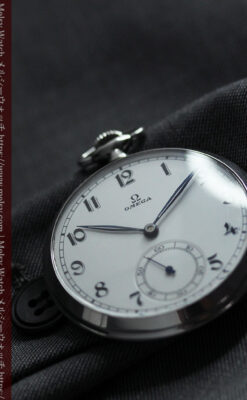 「懐かしい」響きが似合う昭和初期のオメガのアンティーク懐中時計 【1937年製】-P2373-11