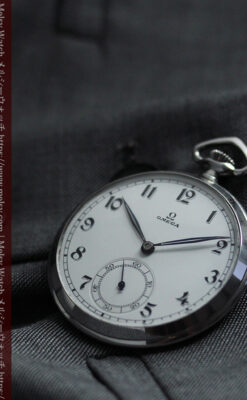 「懐かしい」響きが似合う昭和初期のオメガのアンティーク懐中時計 【1937年製】-P2373-13