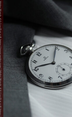 「懐かしい」響きが似合う昭和初期のオメガのアンティーク懐中時計 【1937年製】-P2373-4