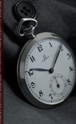 「懐かしい」響きが似合う昭和初期のオメガのアンティーク懐中時計 【1937年製】-P2373-8
