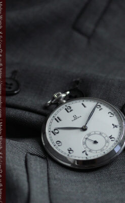 「懐かしい」響きが似合う昭和初期のオメガのアンティーク懐中時計 【1937年製】-P2373-9