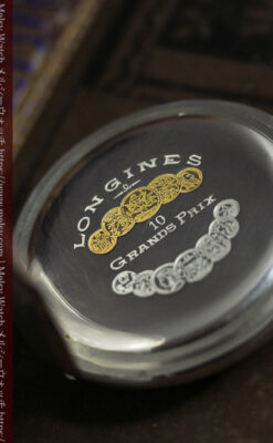 ロンジン昔の雰囲気そのままに ローズ色の銀無垢アンティーク懐中時計 【1936年製】-P2374-18