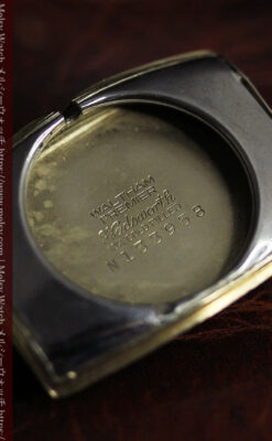 ウォルサム アンティーク腕時計 緩やかな曲線美 【1940年製】-W1028-12