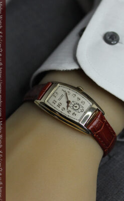 ウォルサム アンティーク腕時計 緩やかな曲線美 【1940年製】-W1028-13