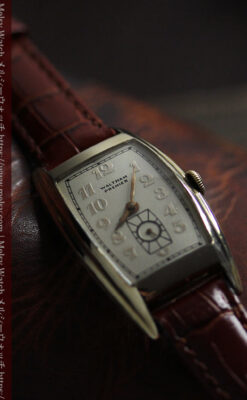 ウォルサム アンティーク腕時計 緩やかな曲線美 【1940年製】-W1028-3