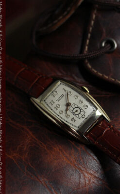 ウォルサム アンティーク腕時計 緩やかな曲線美 【1940年製】-W1028-5