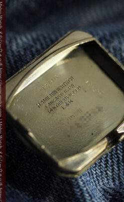 黒と金のコントラストが綺麗なハミルトンのアンティーク腕時計 【1940年頃】-W1624-14