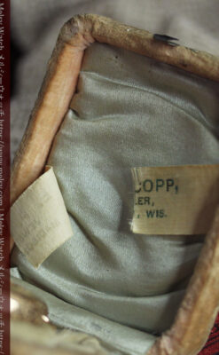 赤い宝石と美しい装飾と文字盤 エルジンの金無垢アンティーク懐中時計 【1899年頃】 箱付き-P2375-31