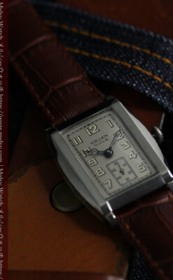 グリュエン 大人の遊べるカジュアルな100年物アンティーク腕時計 【1930年頃】-W1627-1