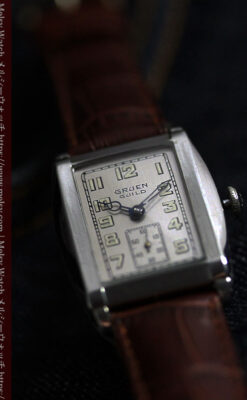 グリュエン 大人の遊べるカジュアルな100年物アンティーク腕時計 【1930年頃】-W1627-11