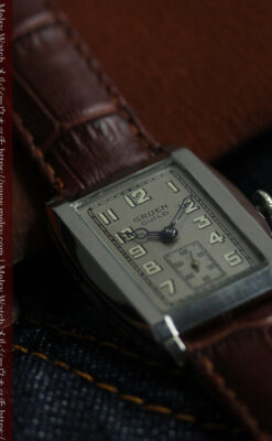 グリュエン 大人の遊べるカジュアルな100年物アンティーク腕時計 【1930年頃】-W1627-14